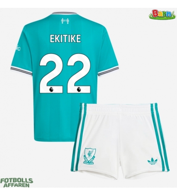 Liverpool Hugo Ekitike #22 Tredjeställ Barn 2025-26 Kortärmad (+ Korta byxor)